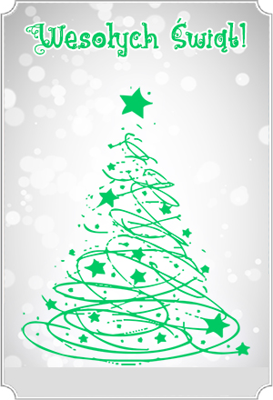 Karta upominkowa - choinka
